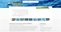 Desktop Screenshot of escueladenataciondelfines.com