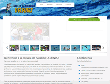 Tablet Screenshot of escueladenataciondelfines.com